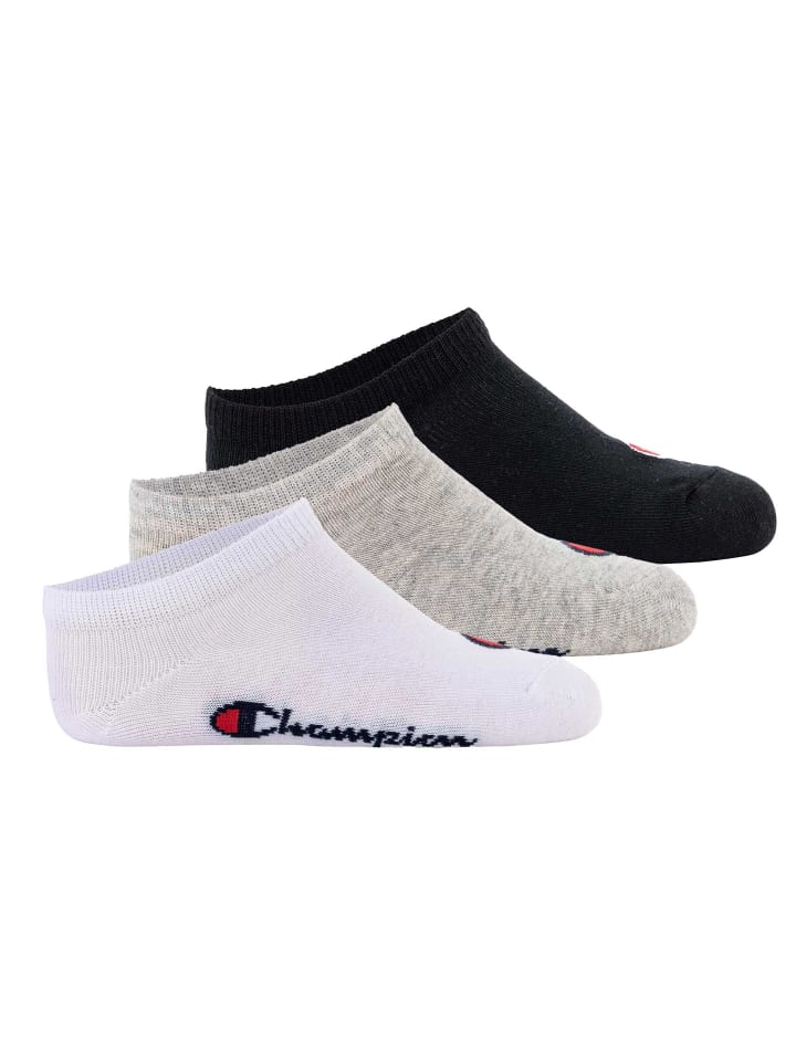 Socken 3er Pack in Schwarz/Grau/Weiß