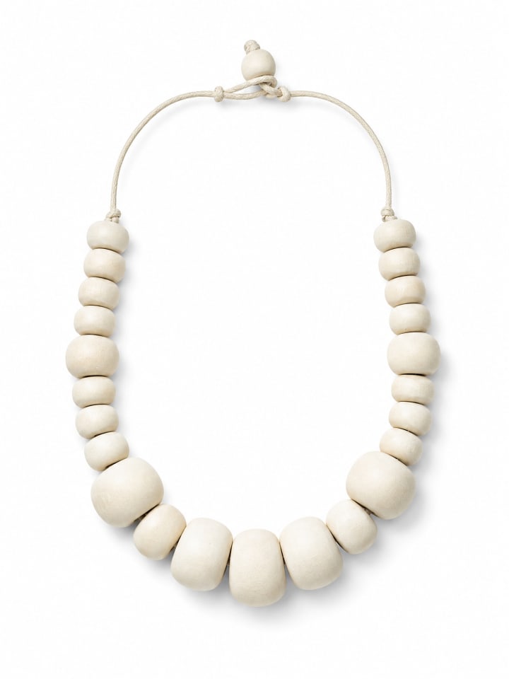 Kurze Kette " Offwhite " in natur