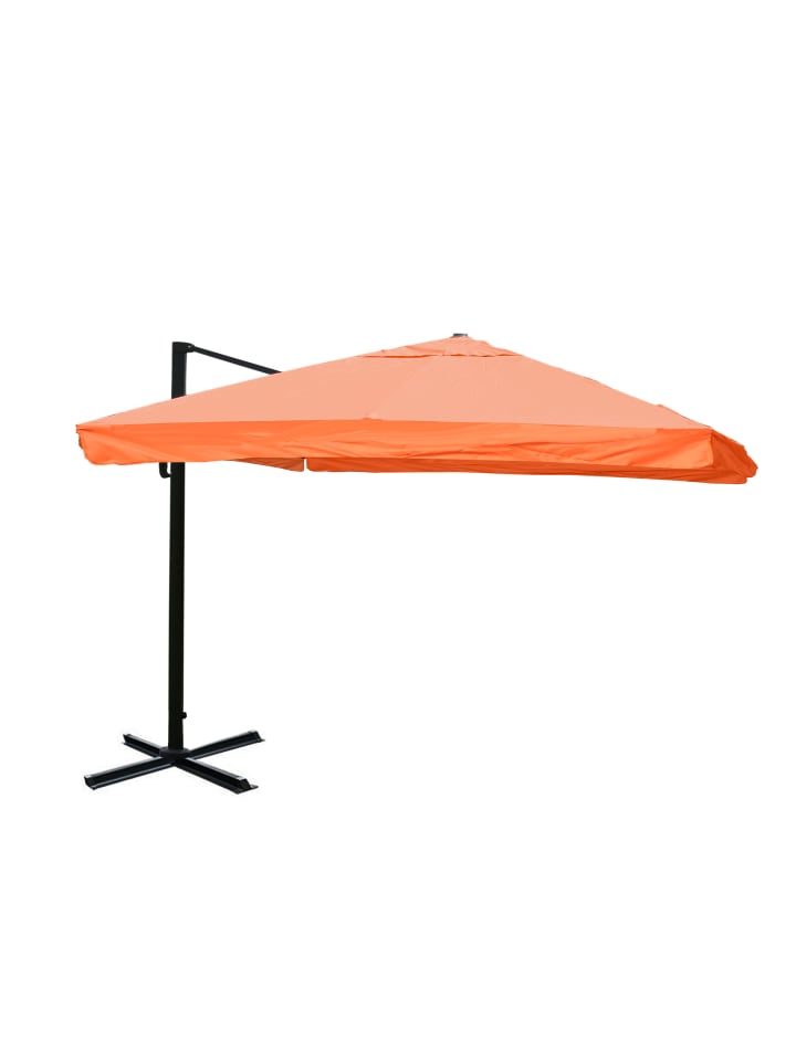 Ampelschirm A96, Flap, terracotta ohne Ständer, drehbar