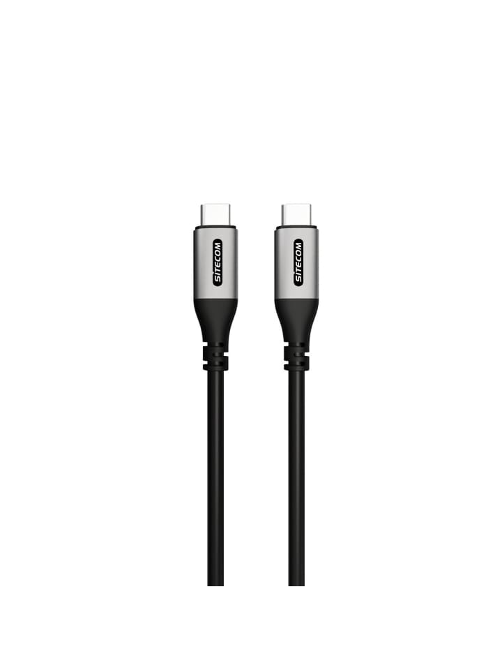 Sitecom USB C auf USB C Kabel 240W Power Delivery Schwarz 1 Meter in Schwarz