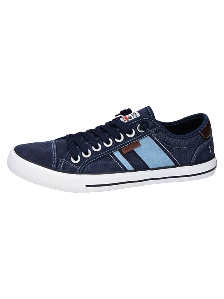 Sneaker Washed Canvas in Dunkelblau