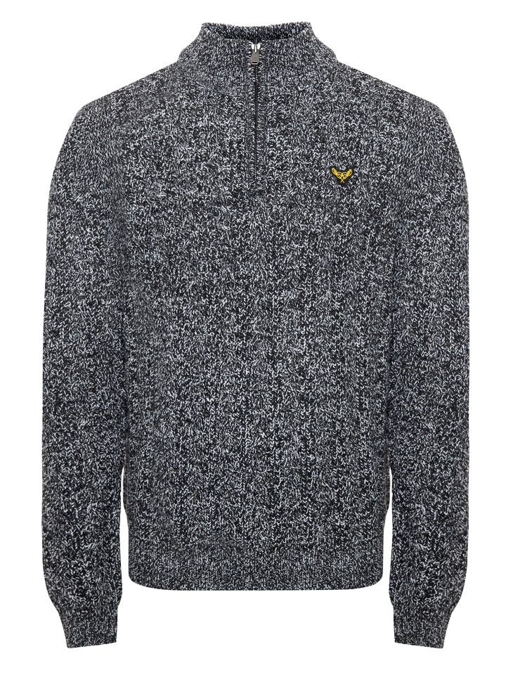 Pullover Swindon in Jet Black / Ecru Twist