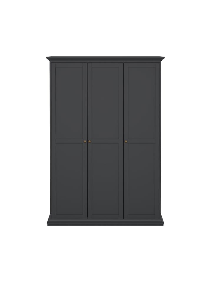 Kleiderschrank Venedig Grau 139 x 60 cm