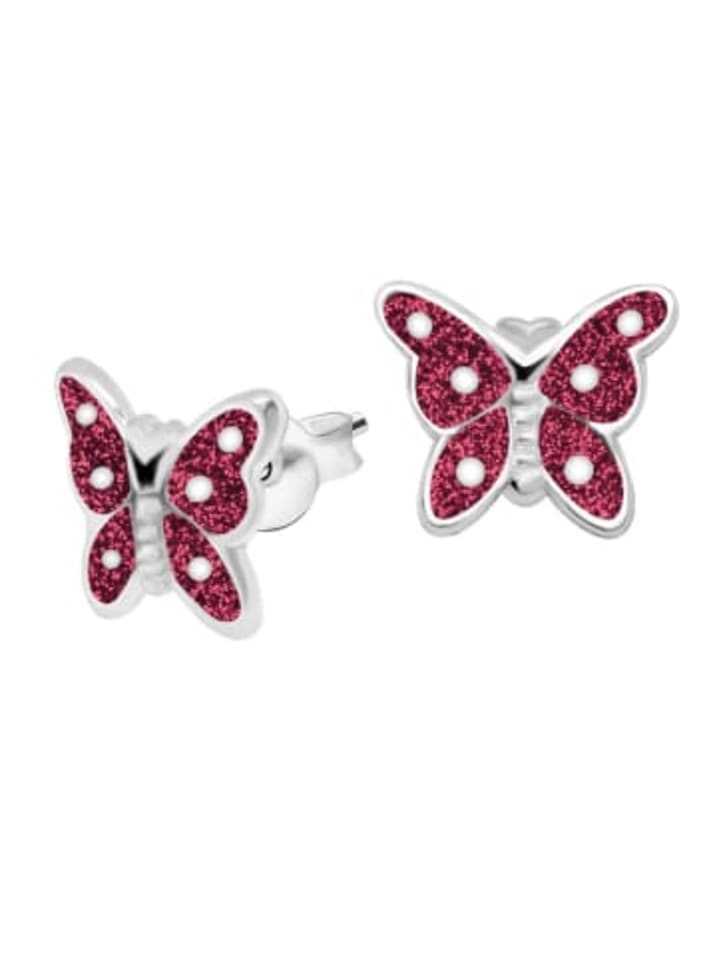 Silber Ohrringe 925 Schmetterling 0,7 cm x 0,8 cm