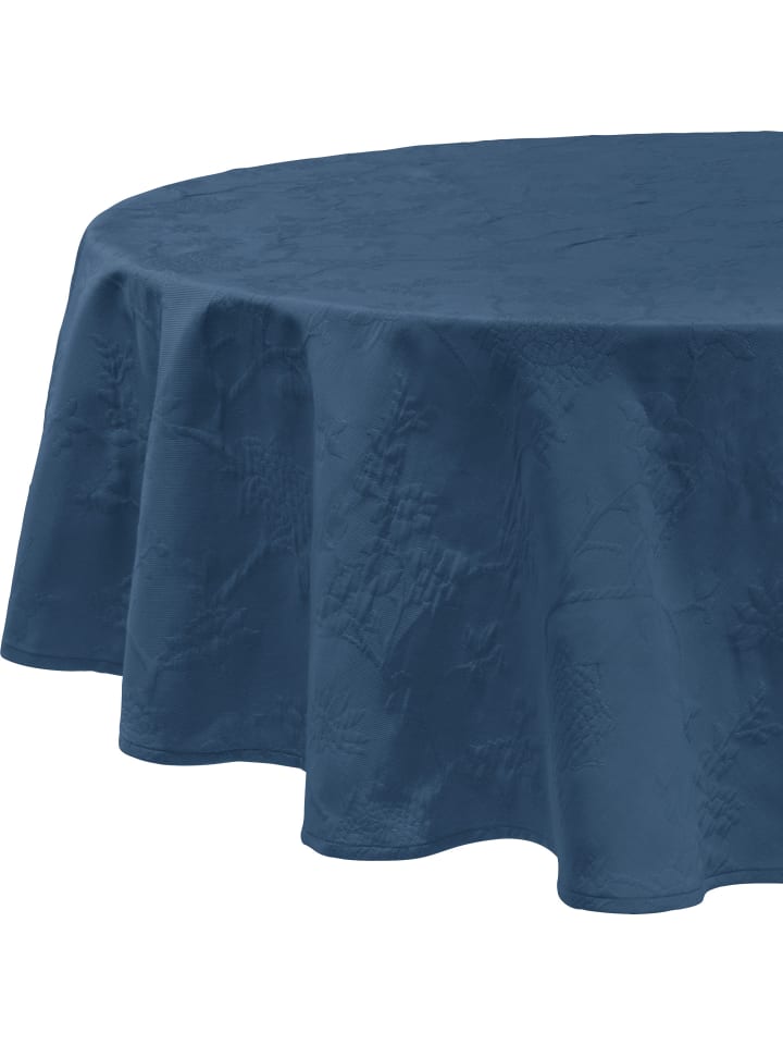 Jacquard, Baumwollmischung Tischdecke Arnsberg in blau