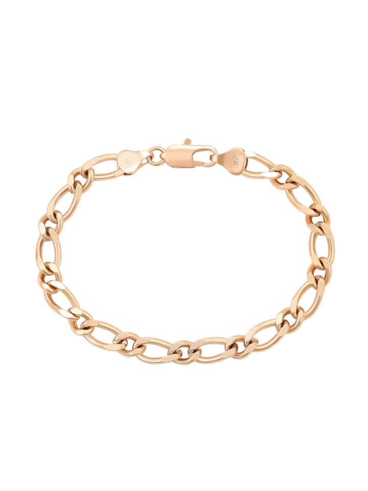 Women Cable Chain Link Bracelet in Rose Gold