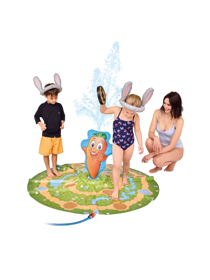 Lotti Karotti Sprinklermatte Das erfrischende Hasenrennen 151x60cm in mehrfarbig