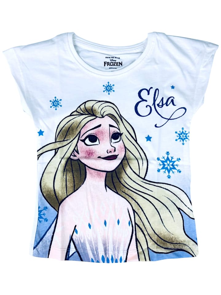 T-Shirt Disney Frozen Elsa in Weiß