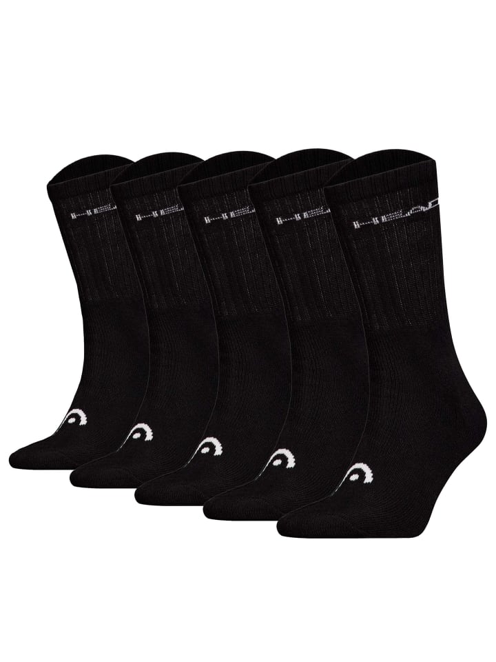 Socken 5er Pack in Schwarz