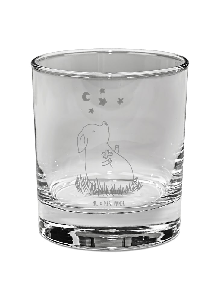Whiskeyglas Schwein Glück ohne Spruch in Transparent