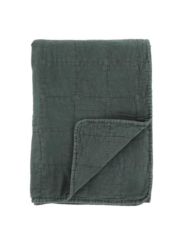 Aix Vintage Quilt in forest green