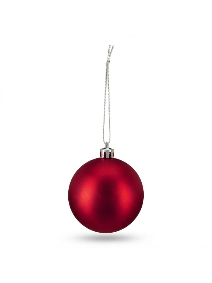 100-tlg. Weihnachtskugeln Set in Rot
