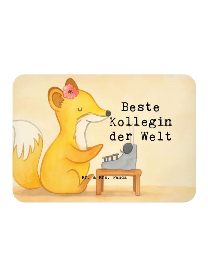 Magnet Fuchs Beste Kollegin der Welt Design mit... in Weiß