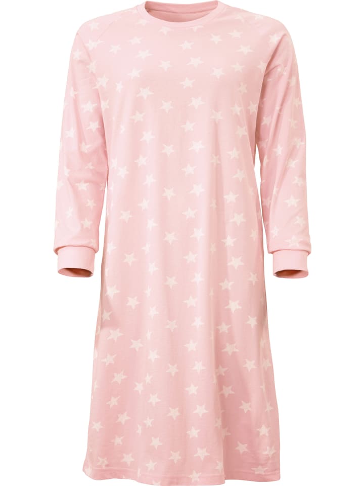 Single-Jersey Nachthemd in rosé
