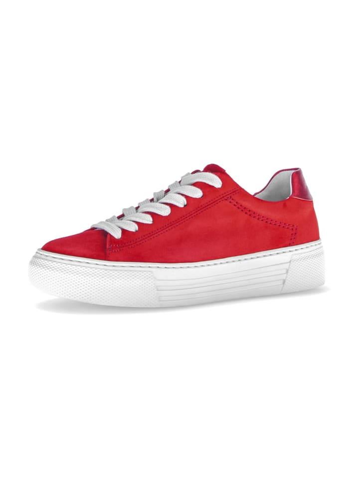 Sportliche Schnürschuhe in Rot