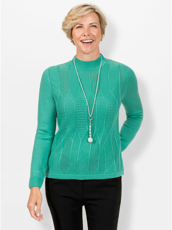 Pullover in blaugrün
