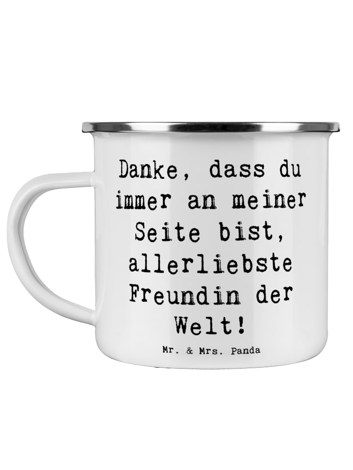 Pott Spruch Beste Freundin mit Spruch in Weiß