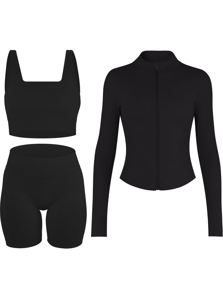 Scrunch Shape Trainings-Set in Schwarz