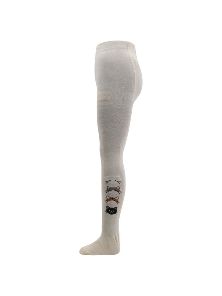 Strumpfhose Katzen in .elfenbein