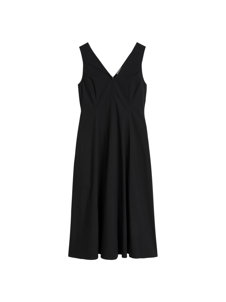 Kleid mit ausgestelltem Rock in Schwarz