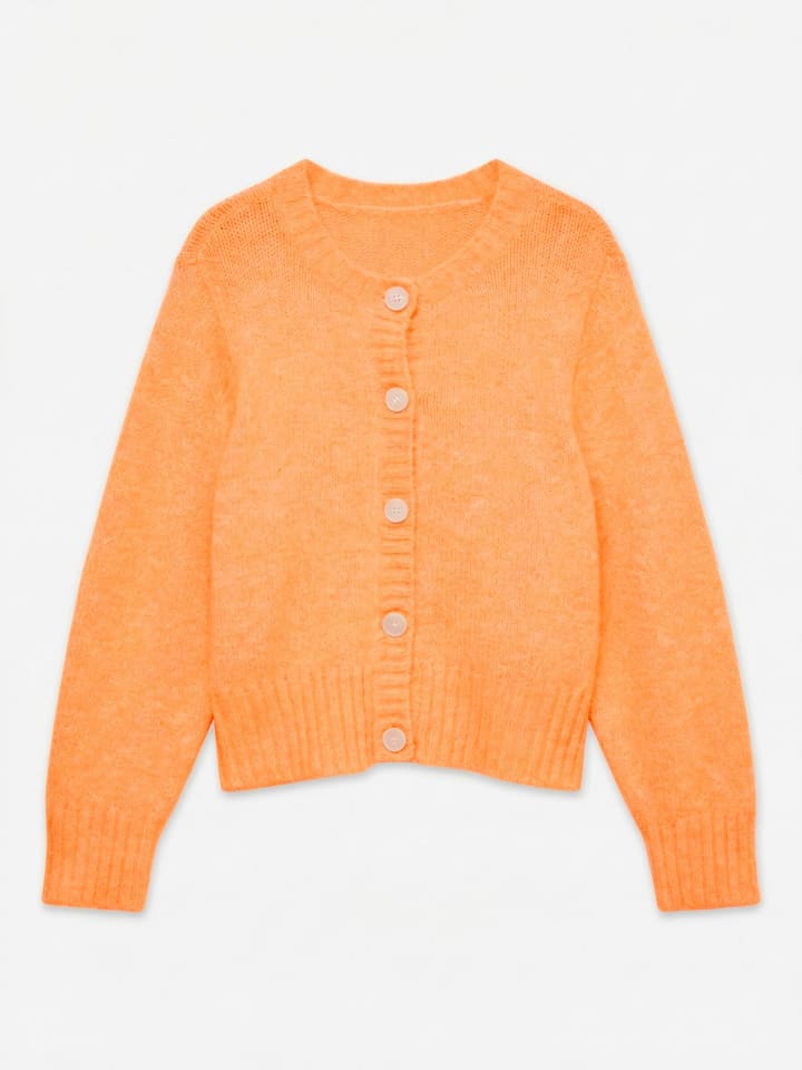 Strickjacke in Persimmon Orange