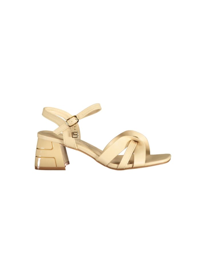 Beige Polyurethan Damen Sandale