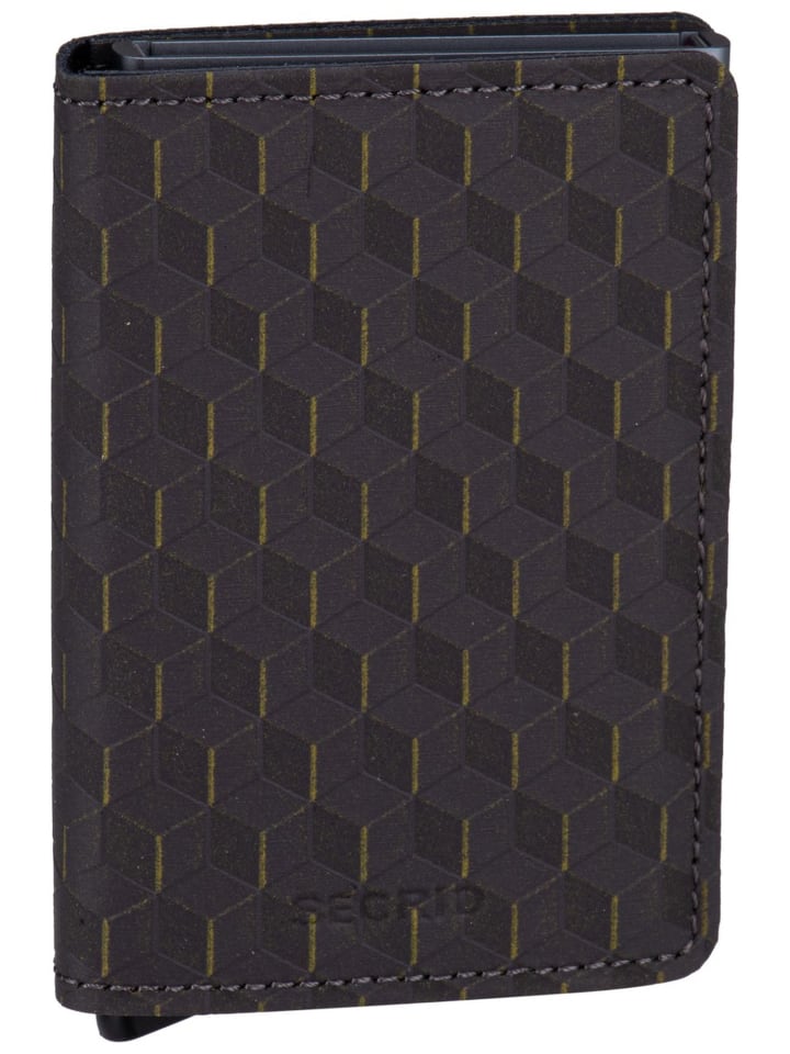 Geldbörse Slimwallet Optical in Grey-Yellow