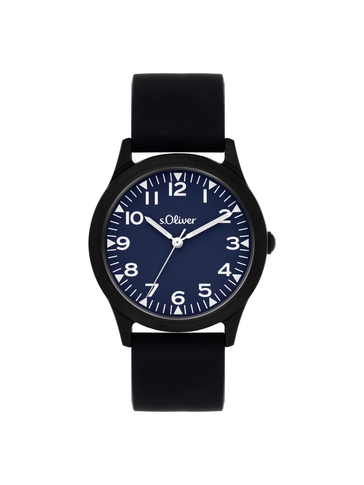 Armbanduhr The Black Rush in schwarz-blau