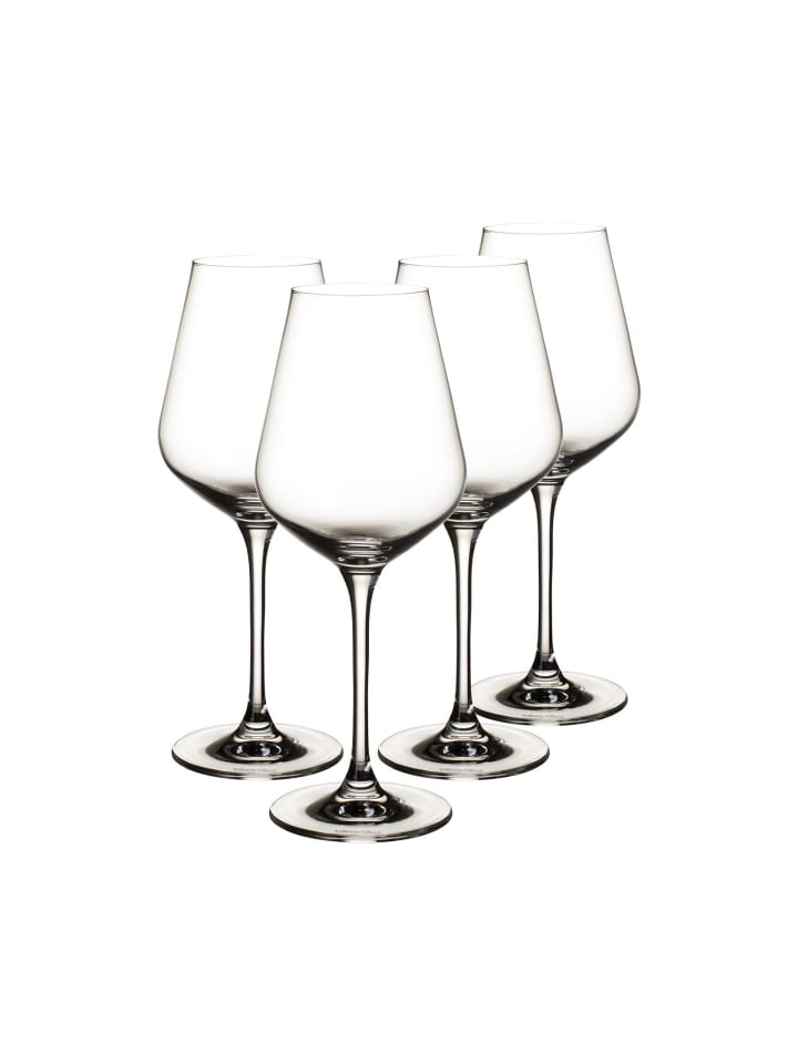 4er Set Weißweingläser La Divina in Transparent 380 ml