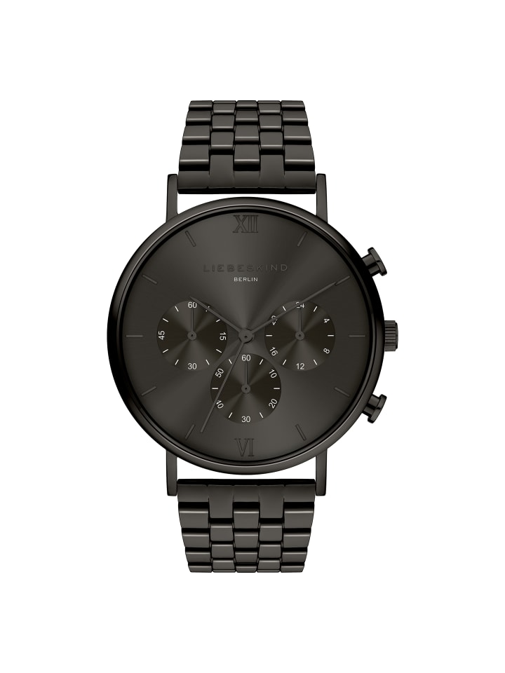 Armbanduhr Modern Chronograph in schwarz