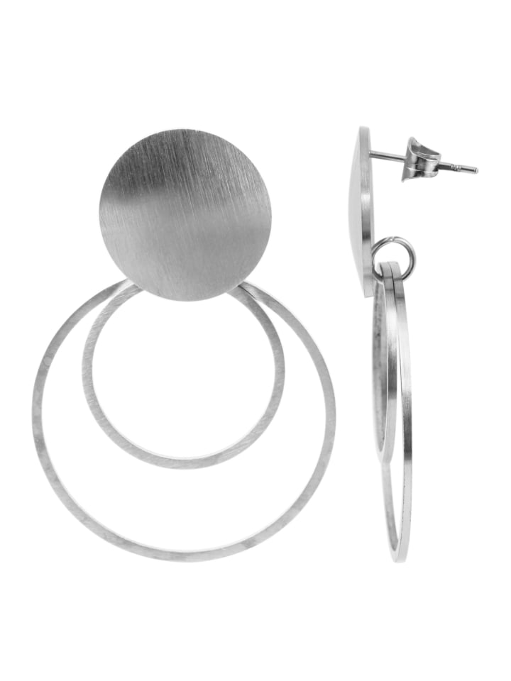 Damen Ohrringe – Ohrstecker aus Edelstahl in silber