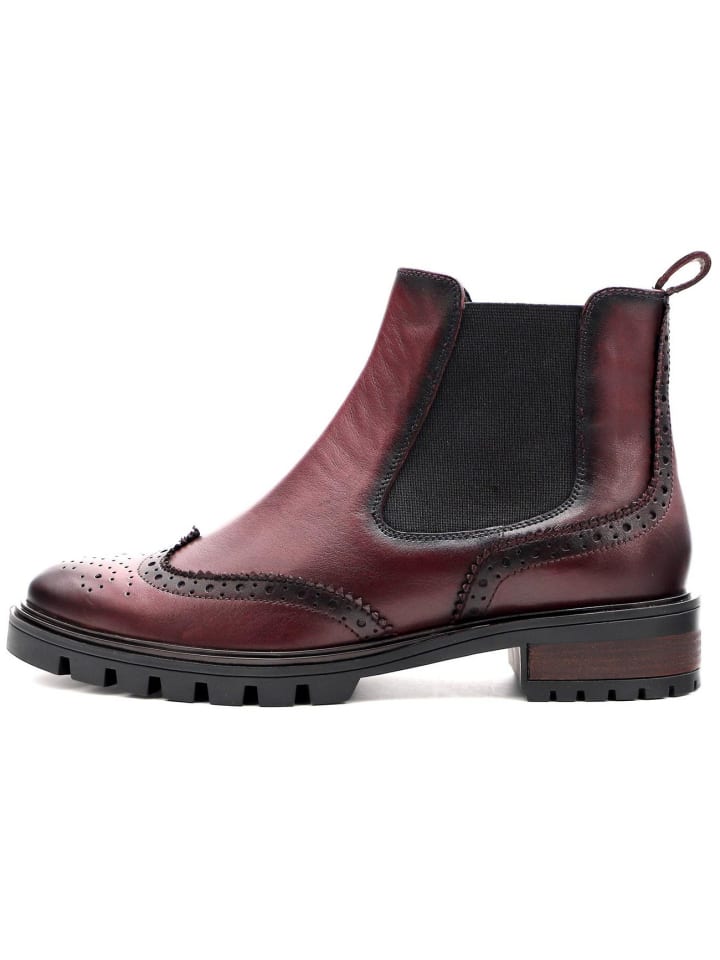 Komfort Stiefelette in bordeaux