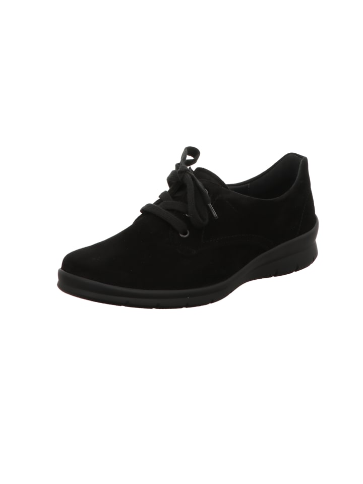 Schnürschuh bequem in schwarz