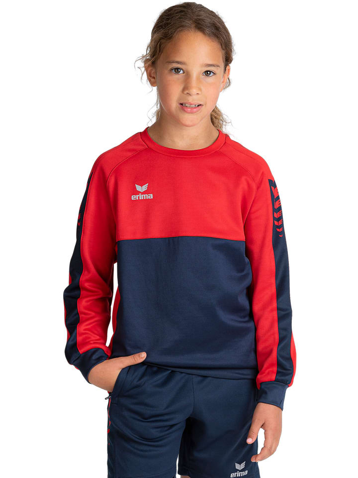 Kinder Six Wings Sweatshirt in new navy/rot