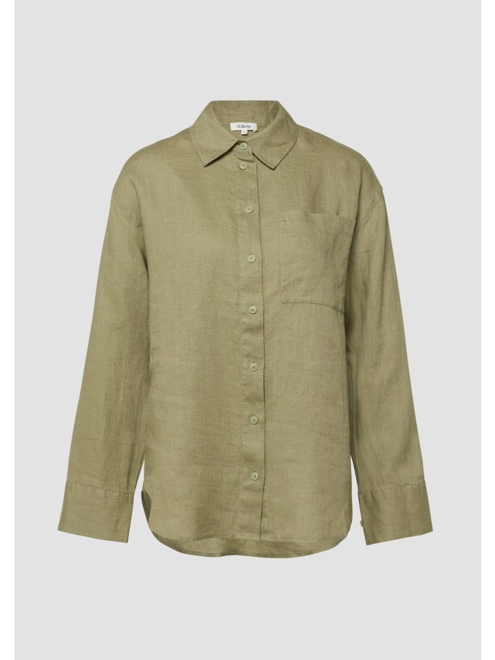 Bluse in 7900_olivgrün