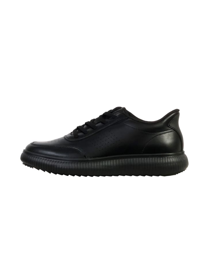 Decarsdz Low-Top-Sneaker mit Schnürung Schwarz