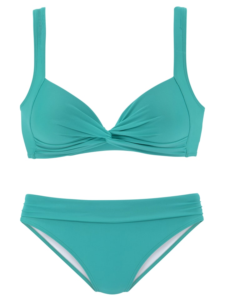 Triangel-Bikini in petrol