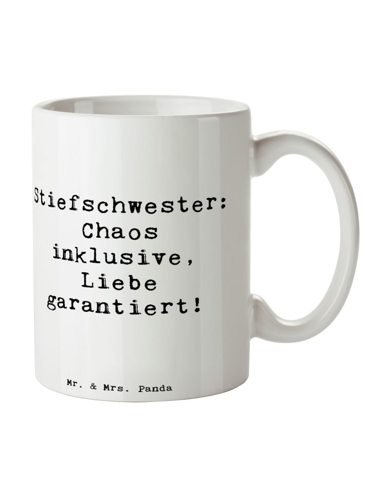 Tasse Stiefschwester Liebe mit Spruch in Weiß