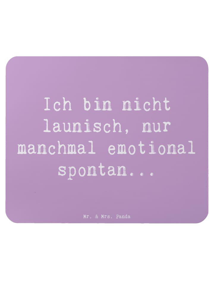 Mauspad Spruch Emotionen ausdrücken mit Spruch in Lavendeltraum