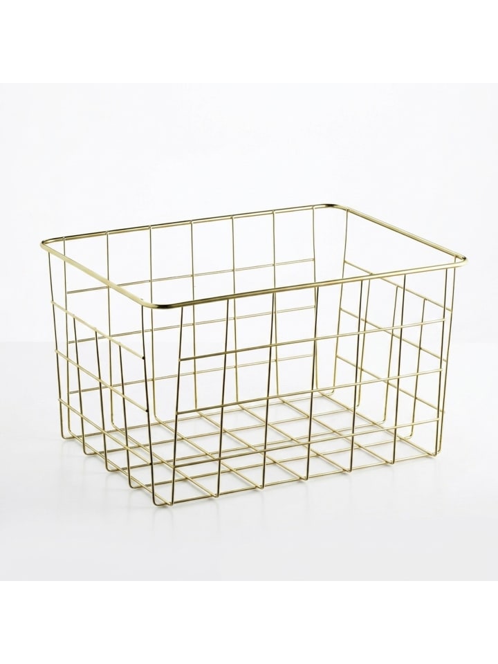 Drahtkorb Set in Gold