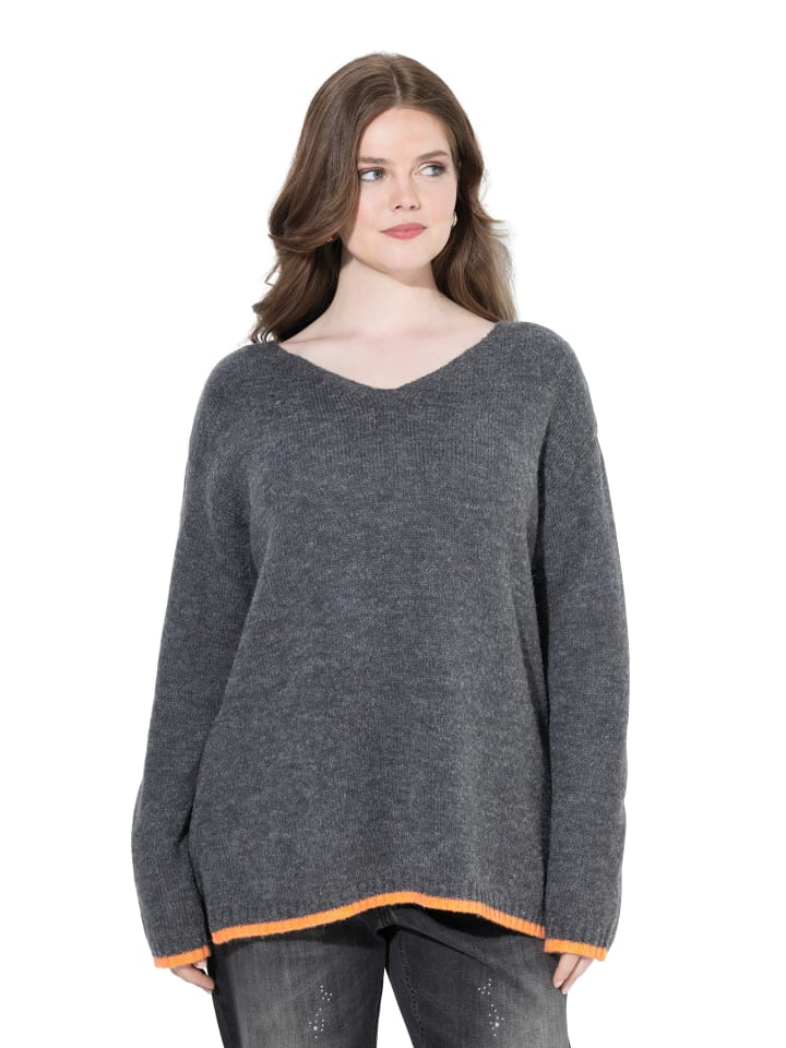 Pullover in graphitgrau