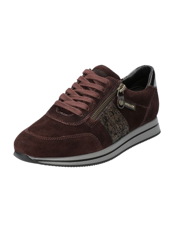Komfort Schnürschuhe in Lila