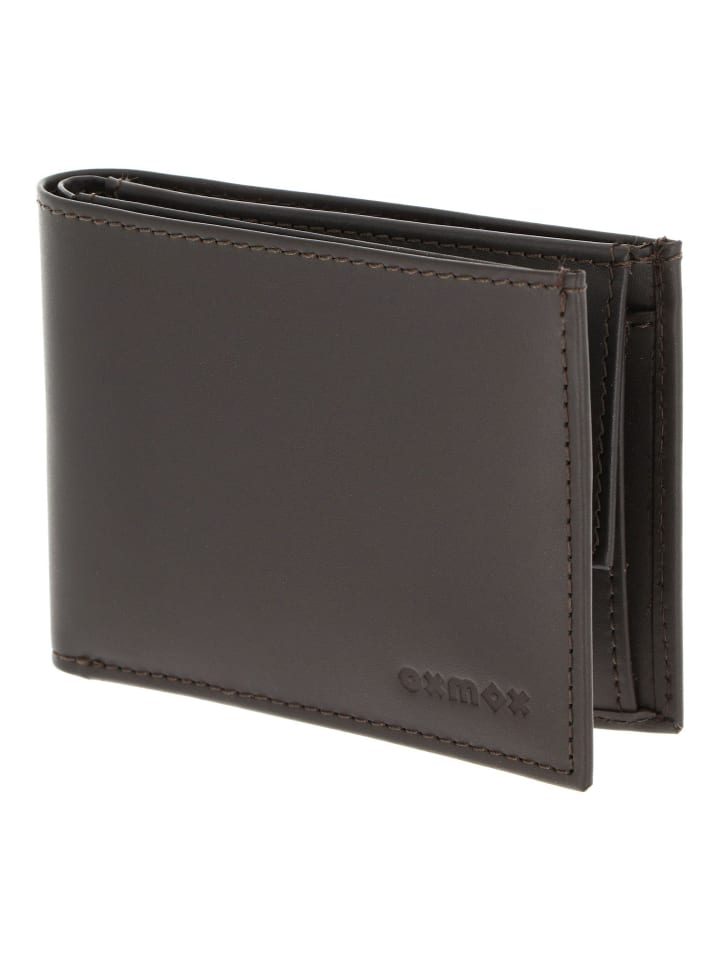 Leather Geldbörse RFID Schutz Leder 11 cm braun-pure 2.0