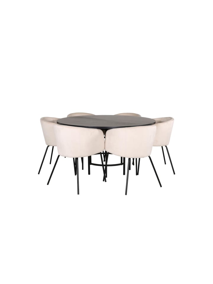 Essgruppe Copenhagen 1 Beige 140 x 140 cm