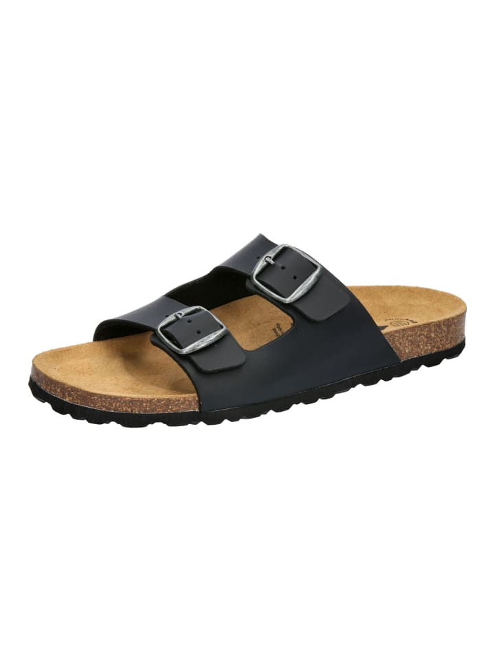 Pantolette "Bioline" in Schwarz