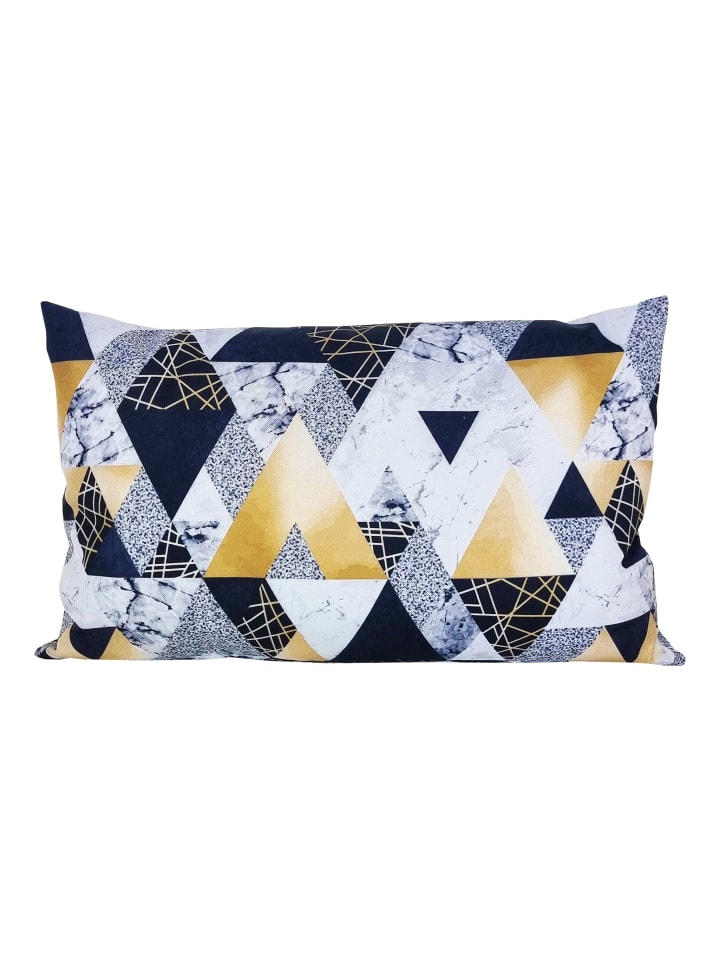Outdoor Dekokissen Motiv 30x50cm inkl. XXL Füllung in Geometrisch Gold