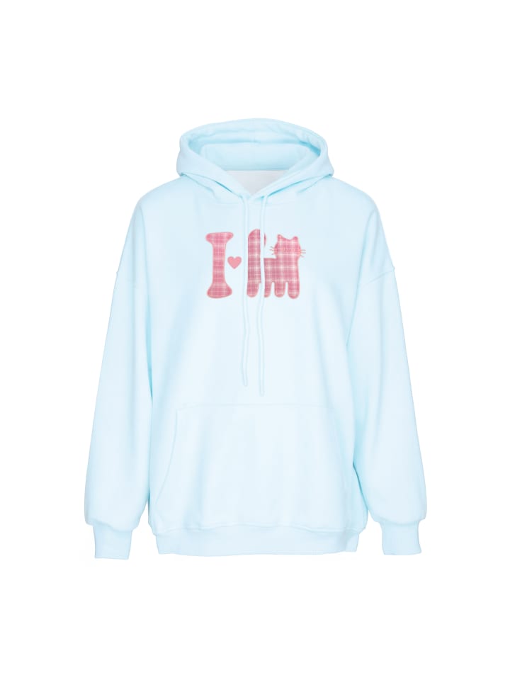 Women Hoodie in Light Blue