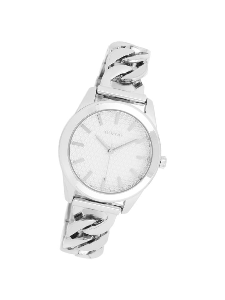 Analog-Armbanduhr Oozoo Timepieces silber mittel (ca. 32mm)