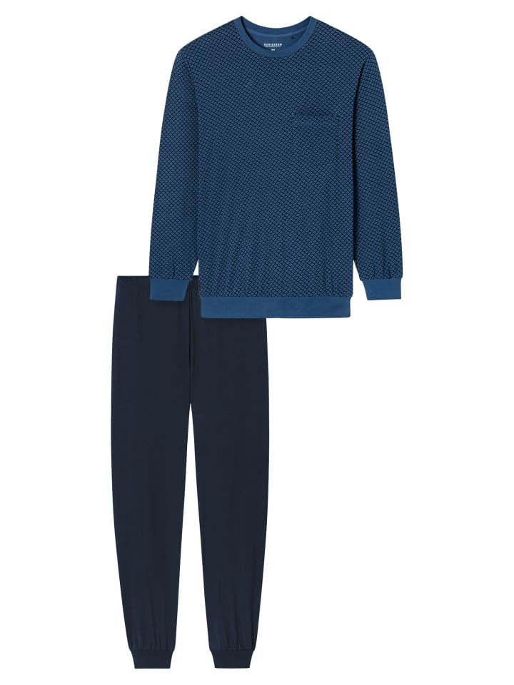 Schlafanzug Comfort Essentials in Atlantikblau