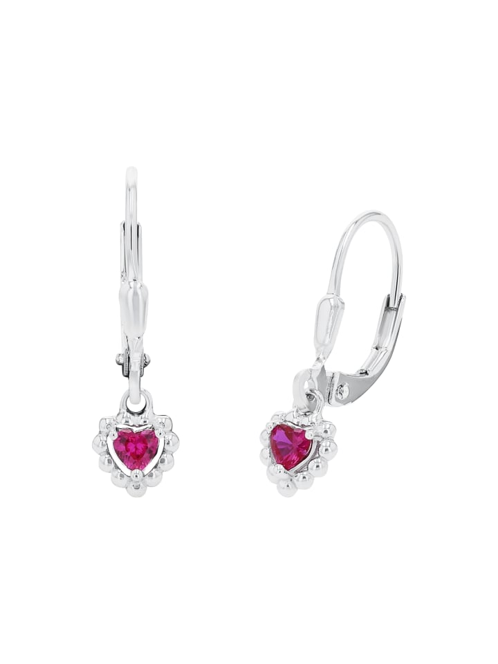 Ohrhänger Silber 925, rhodiniert in Pink